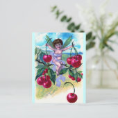 Cherry Fairy Briefkaart (Staand voorkant)