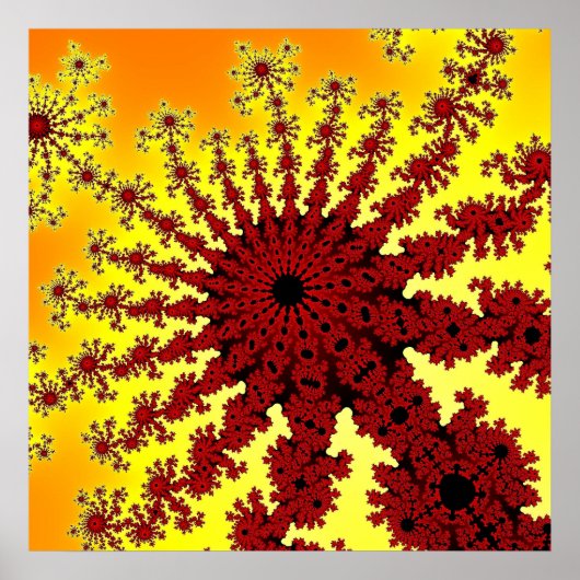 Cherry Fireworks Burst Poster (Voorkant)