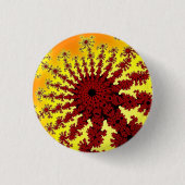 Cherry Fireworks Burst Ronde Button 3,2 Cm (Voorkant)