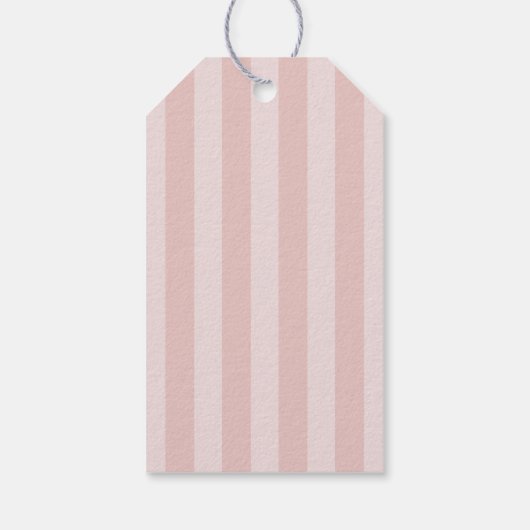 Cherry First Coquette Meisjes 1e verjaardag gunst Cadeaulabel (Achterkant)