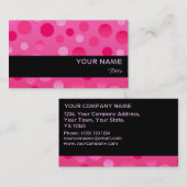 Cherry Fizz-visitekaartje zwarte streep Visitekaartje (Voorkant / Achterkant)