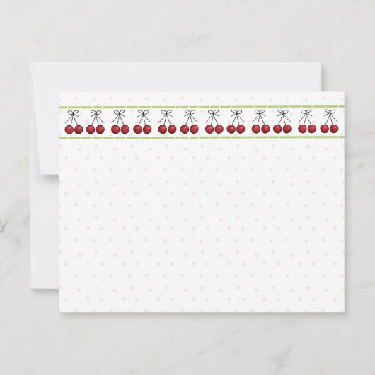 Cherry Flat - Hartelijk dank Bedankkaart (Achterkant)