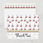 Cherry Flat - Hartelijk dank Bedankkaart (Voorkant / Achterkant)