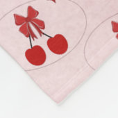 Cherry Fleece Deken (Hoek)
