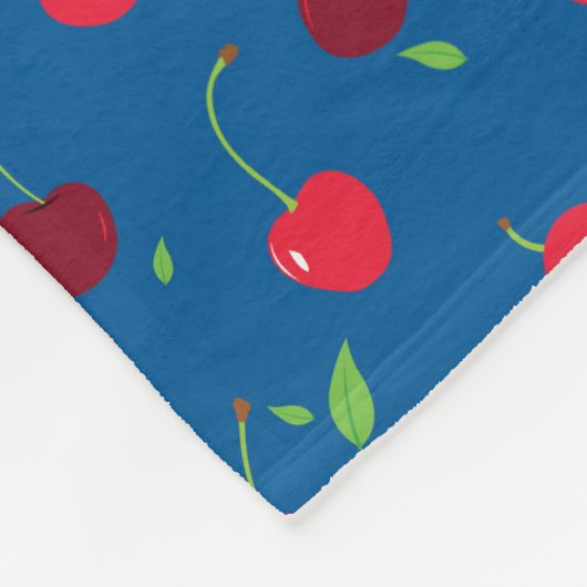 Cherry Fleece Deken (Hoek)