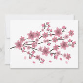 Cherry Floral Tree Quinceañera Sweet 15 Kaart (Achterkant)