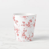 Cherry Flower 2 Latte Mok (Voorkant)