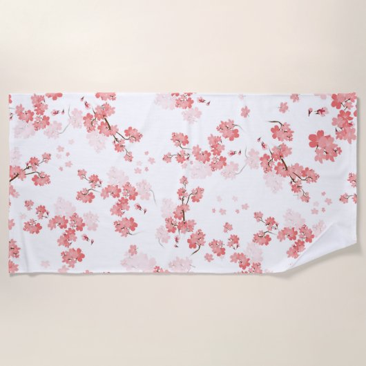 Cherry Flower 2 Strandlaken (Voorkant)