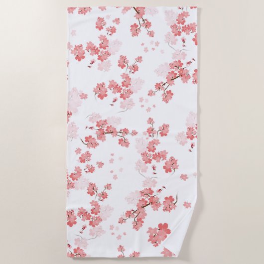 Cherry Flower 2 Strandlaken (Voorkant)