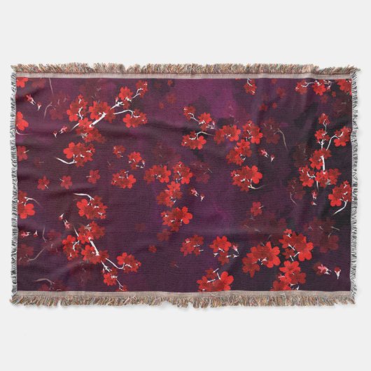 Cherry Flower 3 Deken (Voorkant)