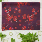 Cherry Flower 3 Theedoek (Gevouwen)