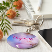 Cherry flower Heaven light personal Sleutelhanger (Zijkant)