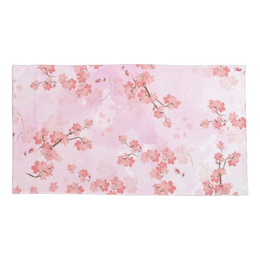 Cherry Flower Kussensloop (Achterkant)