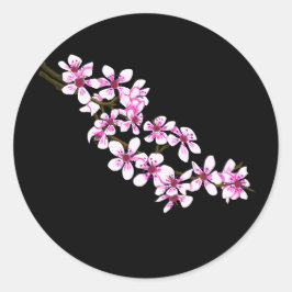 Cherry flowers ronde sticker