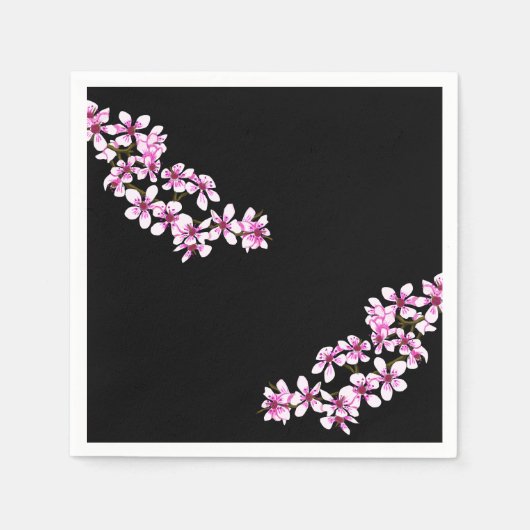 Cherry flowers servet (Voorkant)