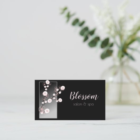 Cherry Flowers Visitekaartje (Staand voorkant)