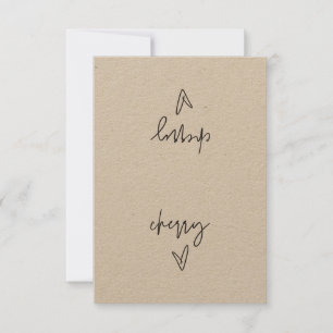 Cherry Food Label Tent Kaart