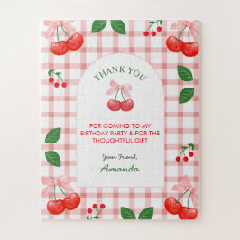 Cherry Fruit Eerste Verjaardag Party Gift Girl Legpuzzel