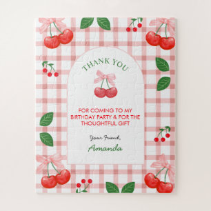 Cherry Fruit Eerste Verjaardag Party Gift Girl Legpuzzel