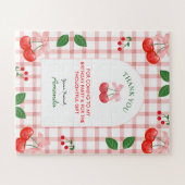 Cherry Fruit Eerste Verjaardag Party Gift Girl Legpuzzel (Horizontaal)