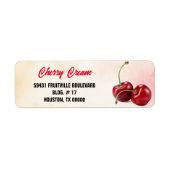 Cherry Fruit Etiket (Voorkant)