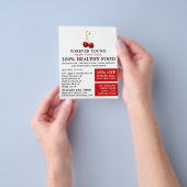 Cherry Fruit, Health Food Store Advertising Flyer (Hand)