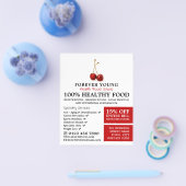 Cherry Fruit, Health Food Store Advertising Flyer (Enkel)