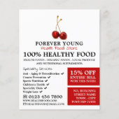 Cherry Fruit, Health Food Store Advertising Flyer (Voorkant)