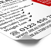 Cherry Fruit, Health Food Store Advertising Poster (Hoek)