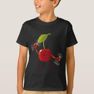 Cherry, Fruit kostuum Workout Bodybuilding Lift By T-shirt