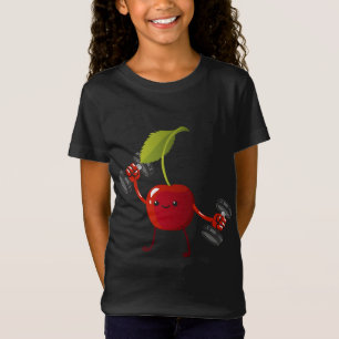 Cherry, Fruit kostuum Workout Bodybuilding Lift By T-shirt