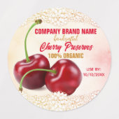 Cherry Fruit Labels (Design 1)