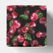 Cherry Fruit on black Bedankdoosjes (Bovenkant)