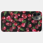 Cherry fruit on black Case-Mate iPhone case (Achterkant (horizontaal))