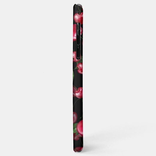 Cherry fruit on black Case-Mate iPhone case (Achterkant/links)