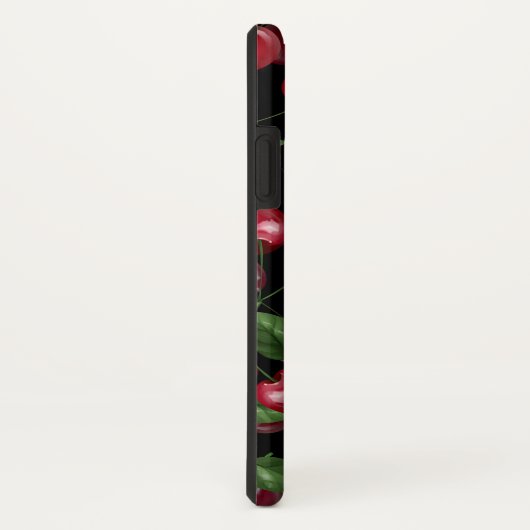 Cherry Fruit on black Case-Mate iPhone Case (Achterkant / rechts)