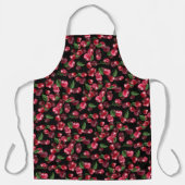 Cherry Fruit op zwart Schort (Voorkant)