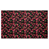 Cherry Fruit op zwart Stof (Fat Quarter)