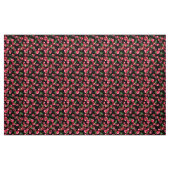 Cherry Fruit op zwart Stof (Yard (91,4 cm))