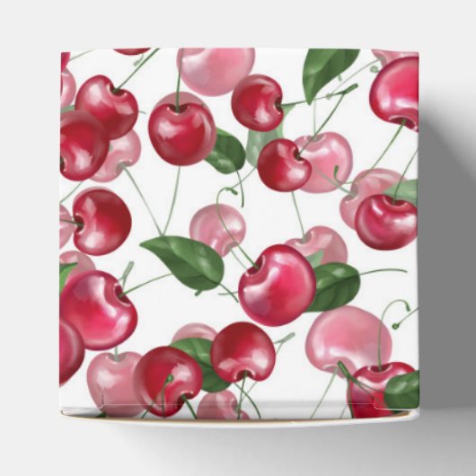 Cherry Fruit patroon Bedankdoosjes (Bovenkant)