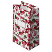 Cherry Fruit patroon Klein Cadeauzakje (Voorkant Gekanteld)