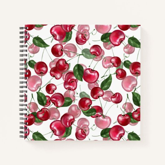 Cherry Fruit patroon Notitieboek (Voorkant)