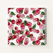 Cherry Fruit patroon Notitieboek (Achterkant)