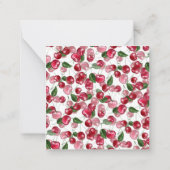 Cherry Fruit patroon Notitiekaartje (Achterkant)