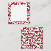 Cherry Fruit patroon Notitiekaartje (Voorkant / Achterkant)