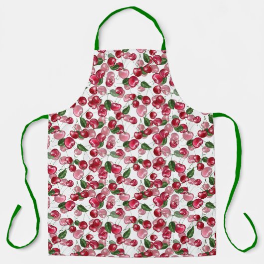 Cherry Fruit patroon Schort (Voorkant)