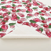 Cherry Fruit patroon Sherpa Deken (3/4)