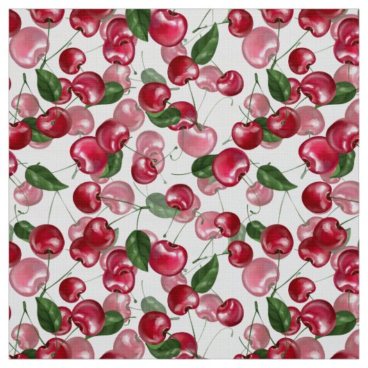 Cherry Fruit patroon Stof (Swatch)