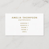 Cherry Fruit Pattern in roze and Red Personalized Visitekaartje (Achterkant)