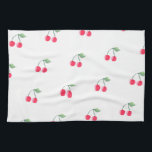 Cherry Fruit Pattern Modern Lovely Cute Pink Theedoek<br><div class="desc">Cherry Fruit Pattern Modern Lovely Cute Pink</div>